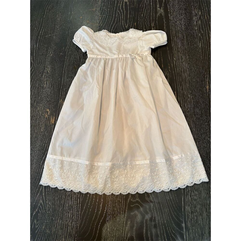 Little Things Mean A Lot Infant Christening Gown White 6 Months Unisex NWOT